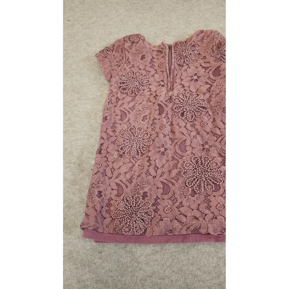 Genuine Kids from OshKosh Dress Girls‎ 2T Mauve Lace Floral Cap Sleeve Party